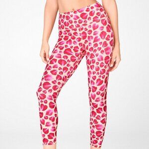 Fabletics | High Waisted Rose Petal Powerhold Print Leggings Size XS